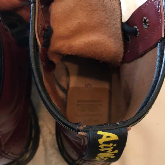Vintage 90’s dark cherry Dr. Martens boots - Picture 6 of 12